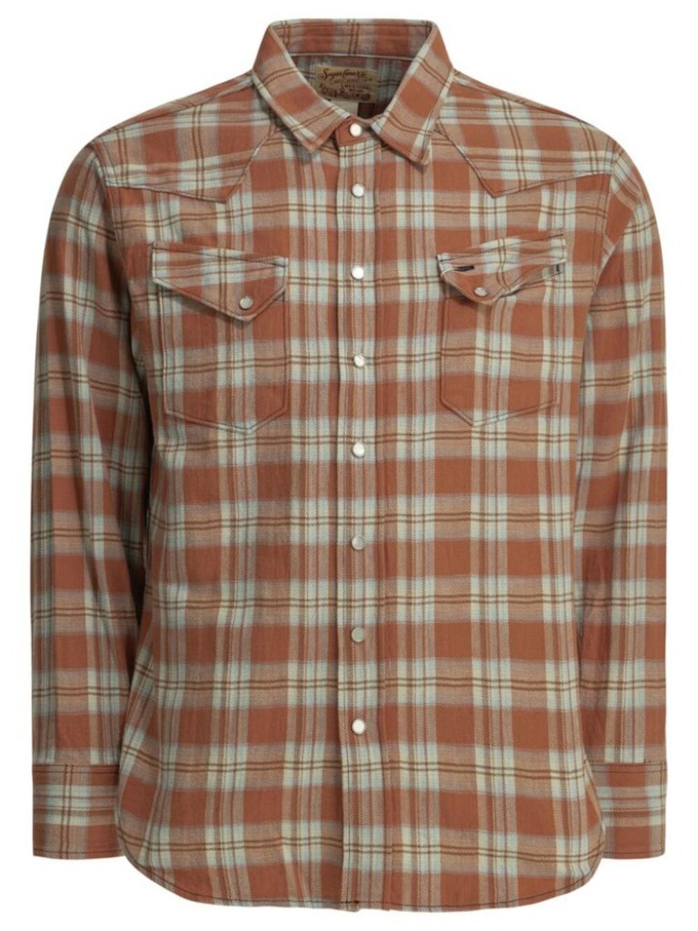 Sugar Cane Casual Plaid Shirt Tag Size L Men